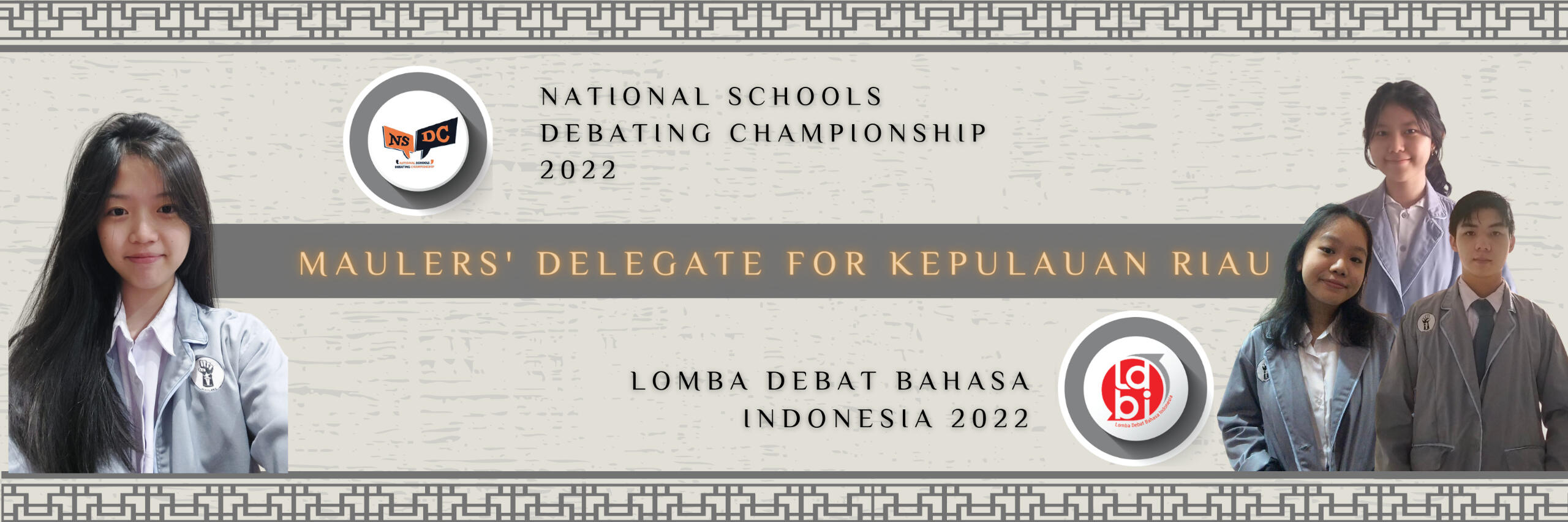 Raymond &amp; Albert as a 2nd Runner-Up, Albert as a 2nd Best Speaker, and Raymond as a 4th Best Speaker